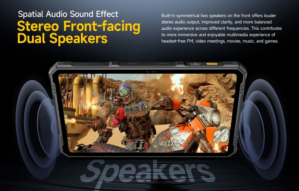 ULEFONE tablet Armor Pad 3 Pro, 10.36", 8/256GB, 33280mAh, 4G, μαύρο - Image 6