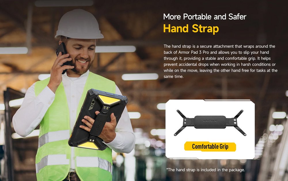 ULEFONE tablet Armor Pad 3 Pro, 10.36", 8/256GB, 33280mAh, 4G, μαύρο - Image 17