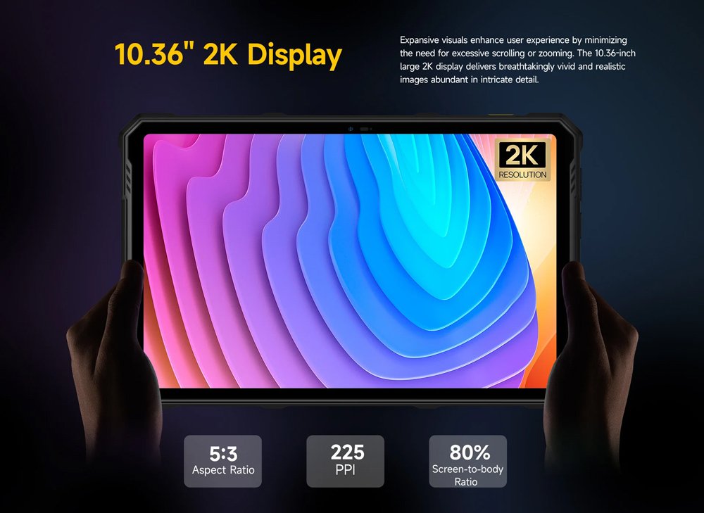 ULEFONE tablet Armor Pad 3 Pro, 10.36", 8/256GB, 33280mAh, 4G, μαύρο - Image 18