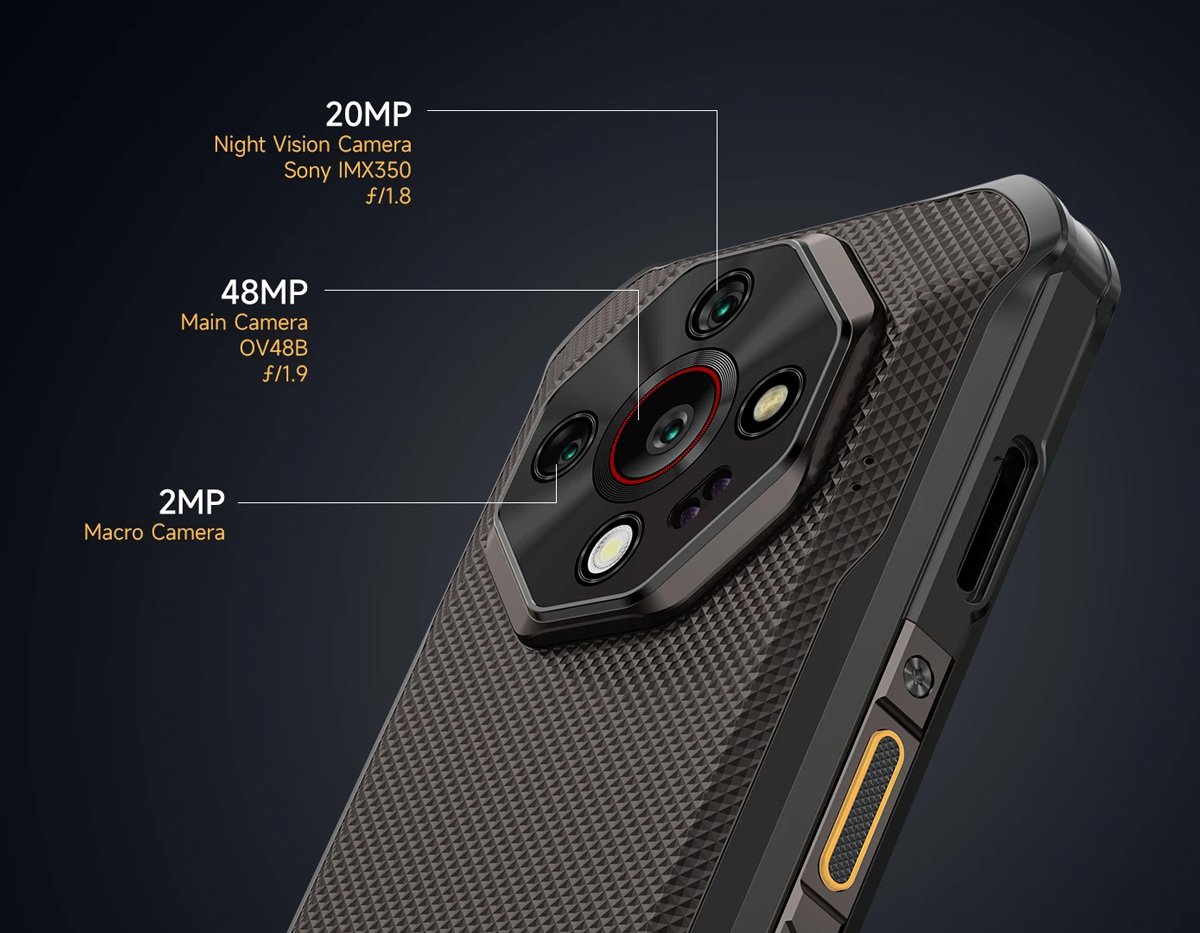 ULEFONE smartphone Armor X16, 6.56", 6/128GB, 10360mAh, IP68/IP69K/MIL-STD-810H, μαύρο - Image 12