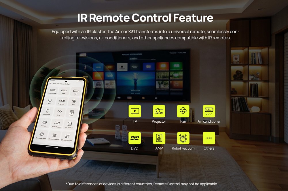 ULEFONE smartphone Armor X31, 6.56", 6/128GB, 6050mAh, IP68/IP69K, μαύρο - Image 3