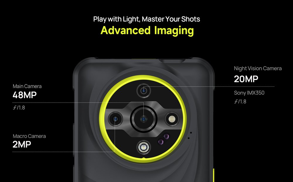ULEFONE smartphone Armor X31, 6.56", 6/128GB, 6050mAh, IP68/IP69K, μαύρο - Image 9