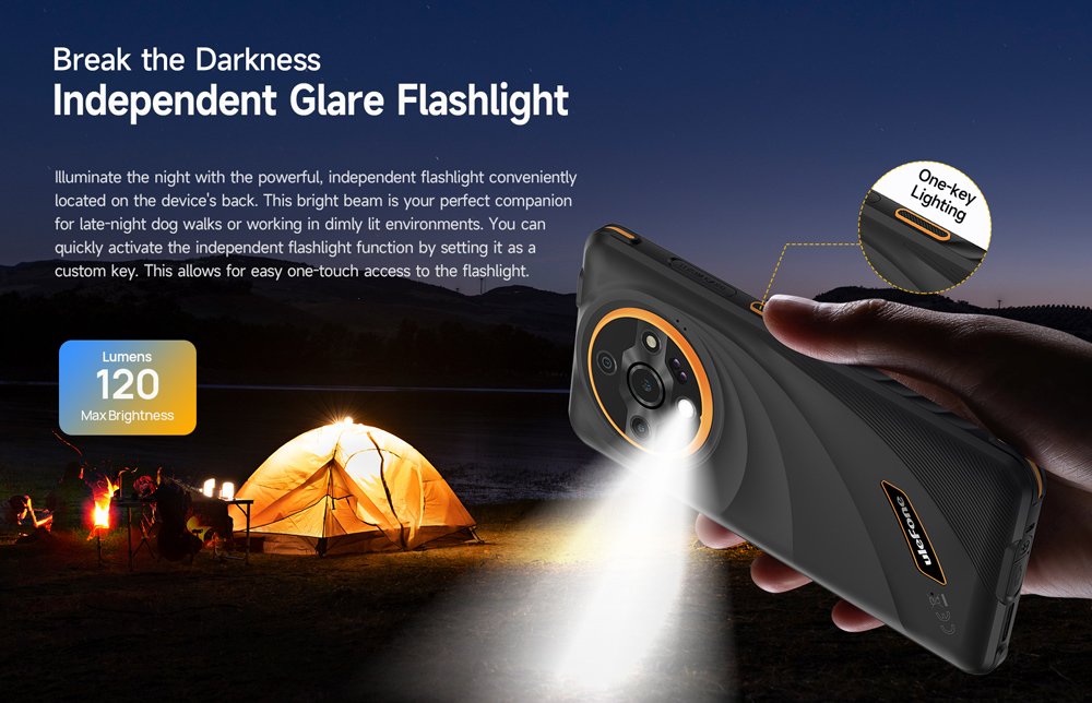 ULEFONE smartphone Armor X31, 6.56", 6/128GB, 6050mAh, IP68/IP69K, μαύρο - Image 11