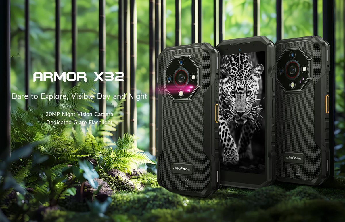 ULEFONE smartphone Armor X32, 5.65", 6/128GB, 5500mAh, IP68/IP69K, μαύρο - Image 2
