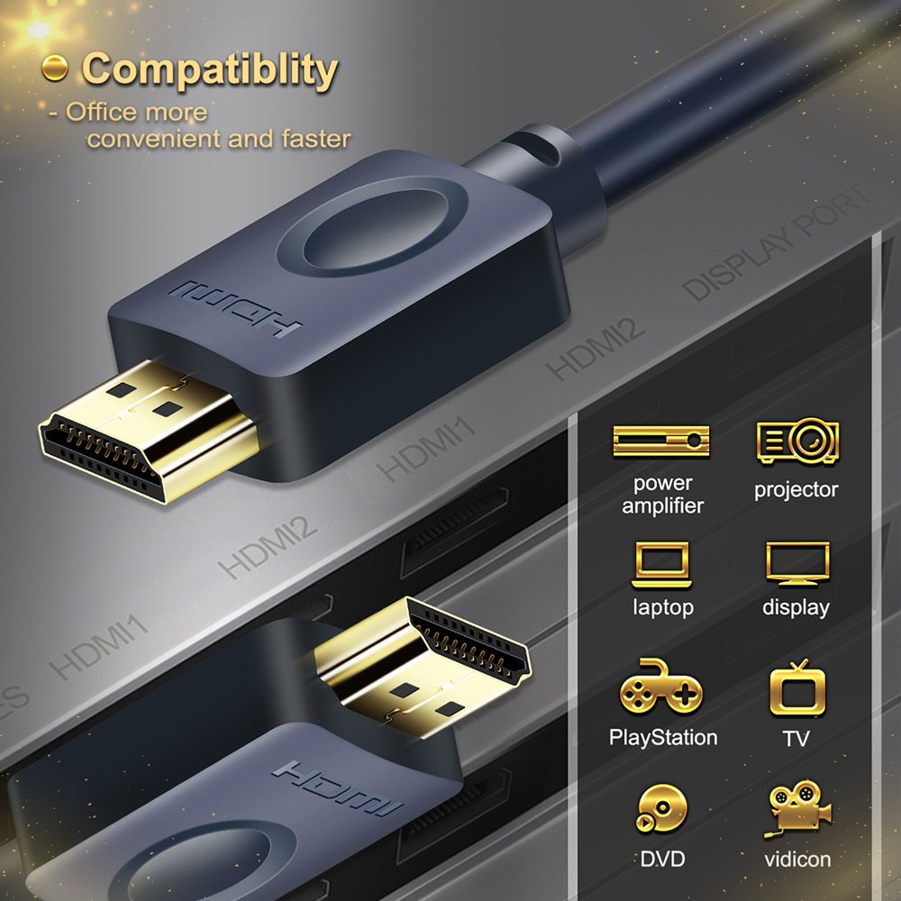 CABLETIME καλώδιο HDMI AV540-HE2G με Ethernet, 4K/60Hz, 18 Gbps, 2m, μπλε - Image 7