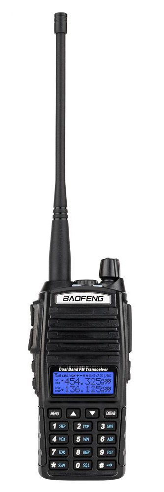 BAOFENG ασύρματος πομποδέκτης UV-82, VHF/UHF, 5W, μαύρος