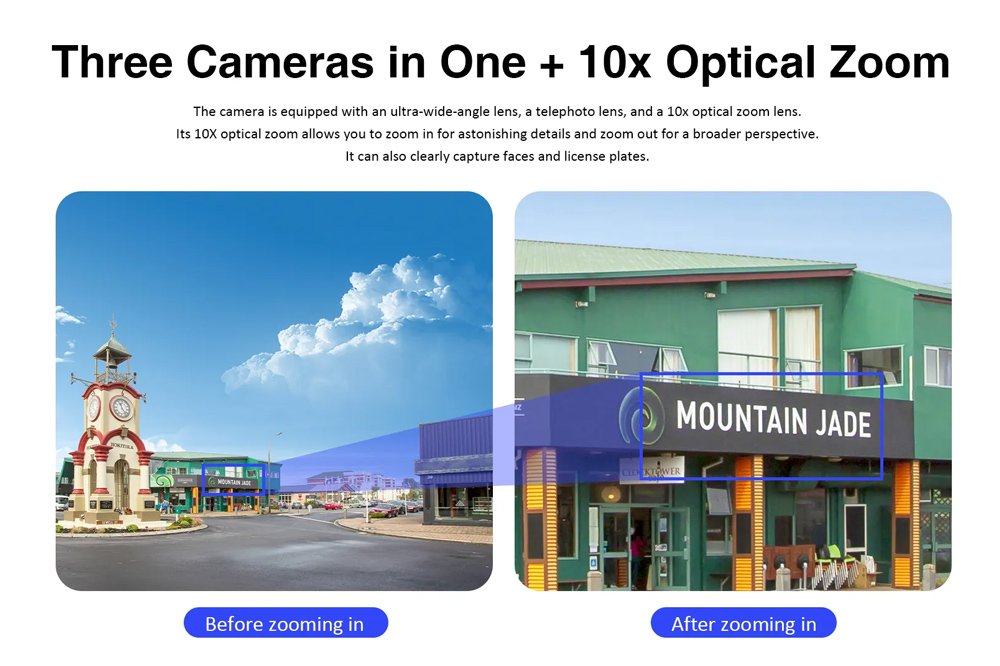 VSTARCAM smart ηλιακή κάμερα BG621TR, triple lens, 3MP, 4G, SD, PTZ, IP66 - Image 8