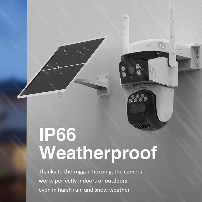 VSTARCAM smart ηλιακή κάμερα BG621TR, triple lens, 3MP, 4G, SD, PTZ, IP66 - Image 12