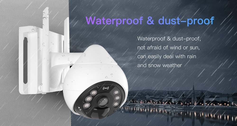 VSTARCAM smart ηλιακή κάμερα BG69, 10000mAh, IP66, 3MP, 4G, PIR, PTZ - Image 5