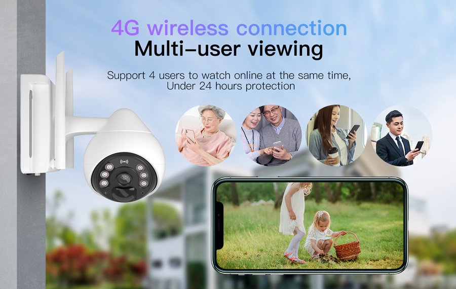 VSTARCAM smart ηλιακή κάμερα BG69, 10000mAh, IP66, 3MP, 4G, PIR, PTZ - Image 2