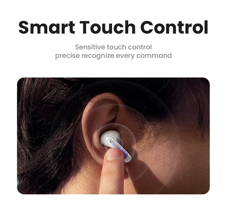 USAMS earphones με θήκη φόρτισης US-XD19, TWS, ENC, Φ13mm, μαύρα - Image 5