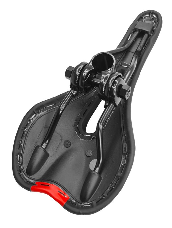 C-TECH σέλα ποδηλάτου BIKE-0042, ανατομική, Φ22.4mm 28 x 13cm, μαύρη - Image 3