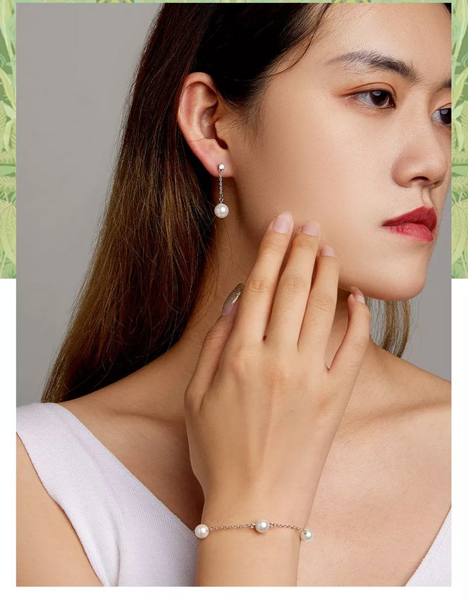 BAMOER βραχιόλι BSB090 με πέρλες, ασήμι 925, ασημί - Image 2