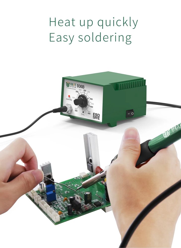 BEST σταθμός κόλλησης BST-936B με κολλητήρι, 45W, 480°C - Image 2