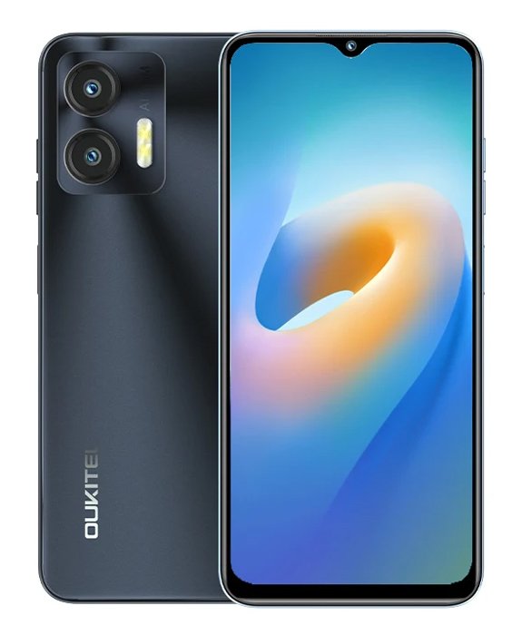 OUKITEL smartphone C36, 6.56", 4/128GB, 5150mAh, μαύρο