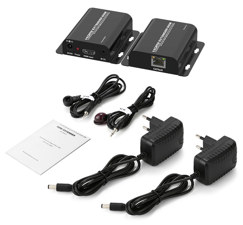 POWERTECH HDMI video extender CAB-H148 μέσω καλωδίου RJ45, 1080p, 60m - Image 3
