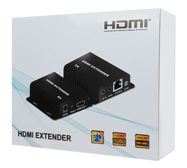 POWERTECH HDMI video extender CAB-H148 μέσω καλωδίου RJ45, 1080p, 60m - Image 4