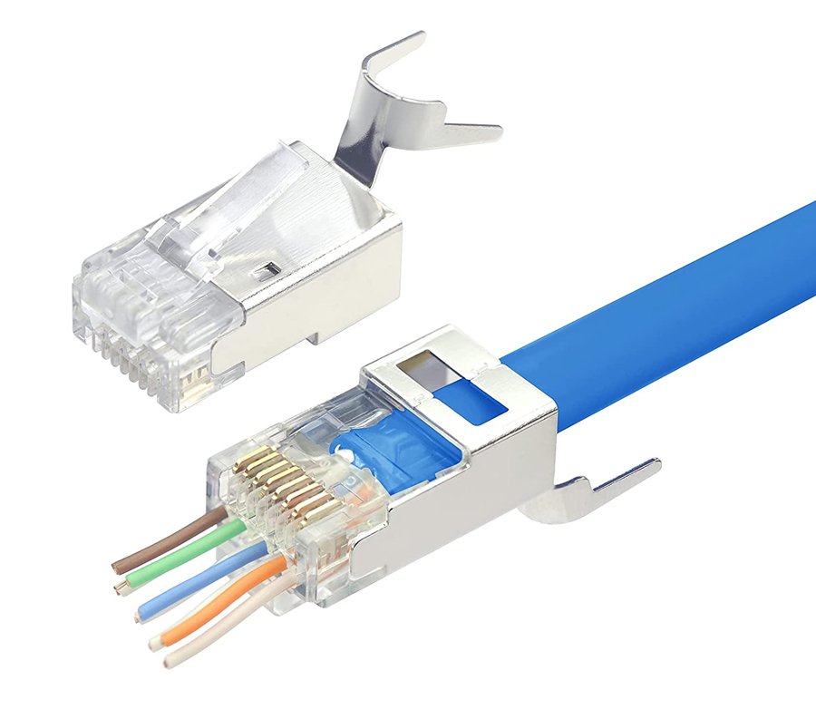 POWERTECH βύσμα RJ45 Cat 6a CAB-N286, copper, open type, 1.2mm, 10τμχ - Image 2