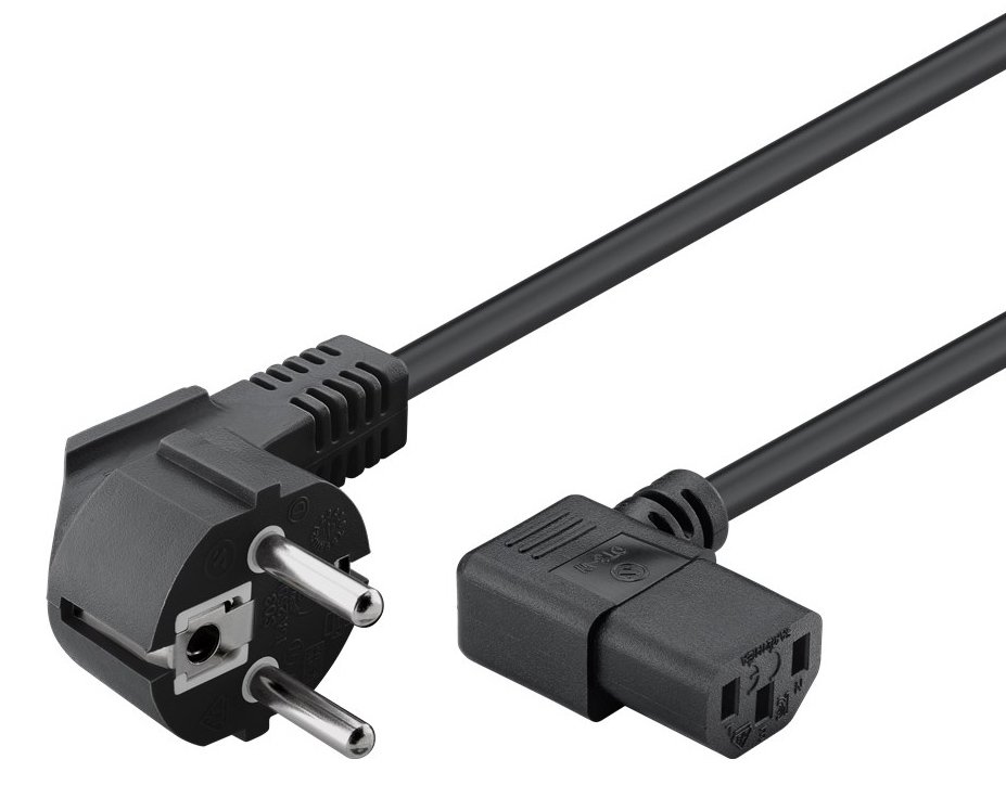 POWERTECH καλώδιο τροφοδοσίας Η/Υ & οθόνης CAB-P003, 3x0.75mm², 1.5m, μαύρο