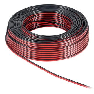 POWERTECH καλώδιο ήχου 2x 4.00mm² , CCA, 10m, μαύρο & κόκκινο 3156