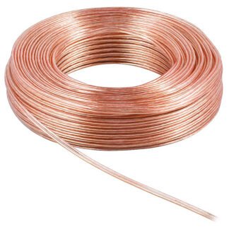 POWERTECH καλώδιο ήχου 2x 4.00mm² , CCA, 10m, διάφανο 3163