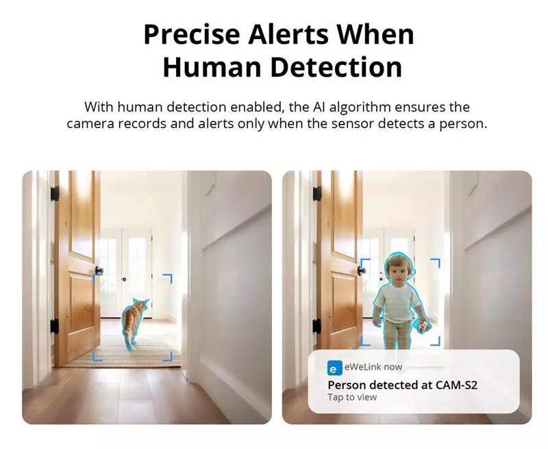 SONOFF smart κάμερα CAM-S2, 2MP, WiFi, SD - Image 7