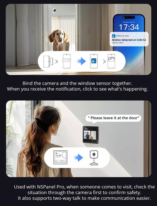 SONOFF smart κάμερα CAM-S2, 2MP, WiFi, SD - Image 11