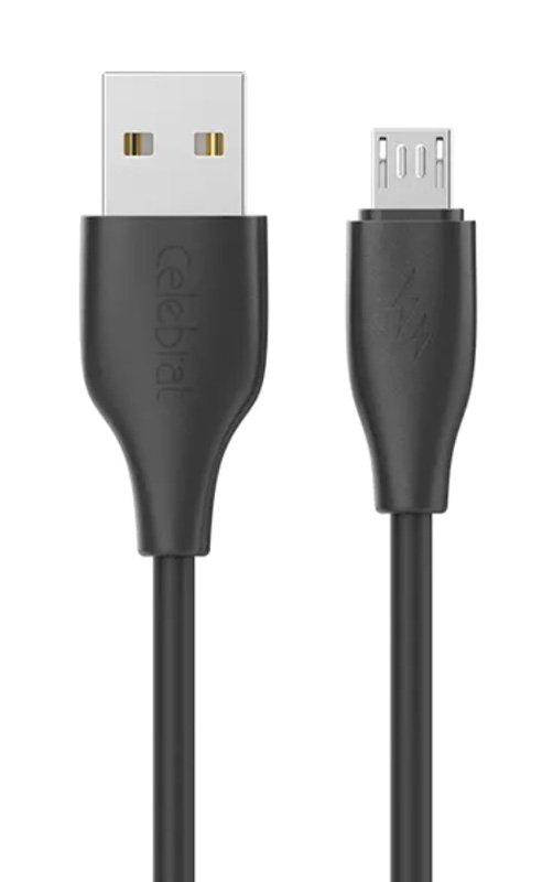 CELEBRAT καλώδιο micro USB σε USB CB-31, 3A, 480Mbps, 1m, μαύρο - Image 3