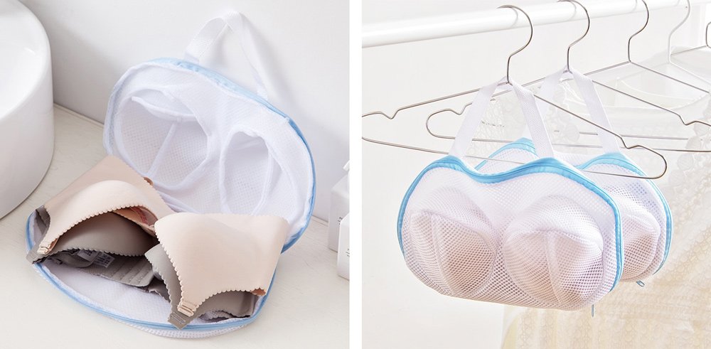 Θήκη πλυσίματος CLN-0038 για στηθόδεσμο & ευαίσθητα ρούχα, λευκή - Image 2