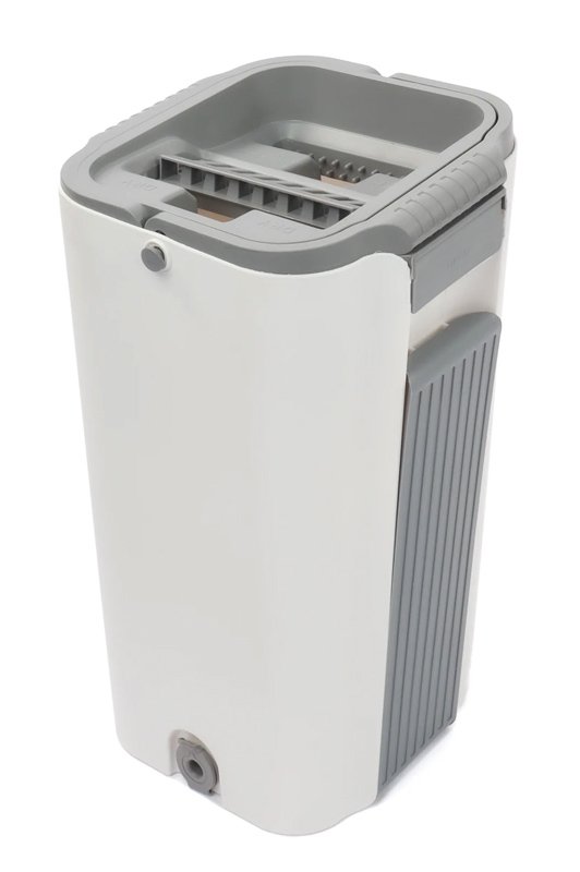 Σετ κουβάς & παρκετέζα με μικροΐνες CLN-0055, 21x21x38cm, λευκό - Image 4