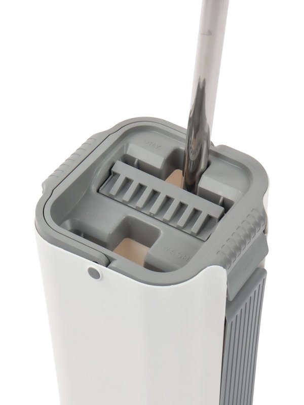 Σετ κουβάς & παρκετέζα με μικροΐνες CLN-0055, 21x21x38cm, λευκό - Image 6