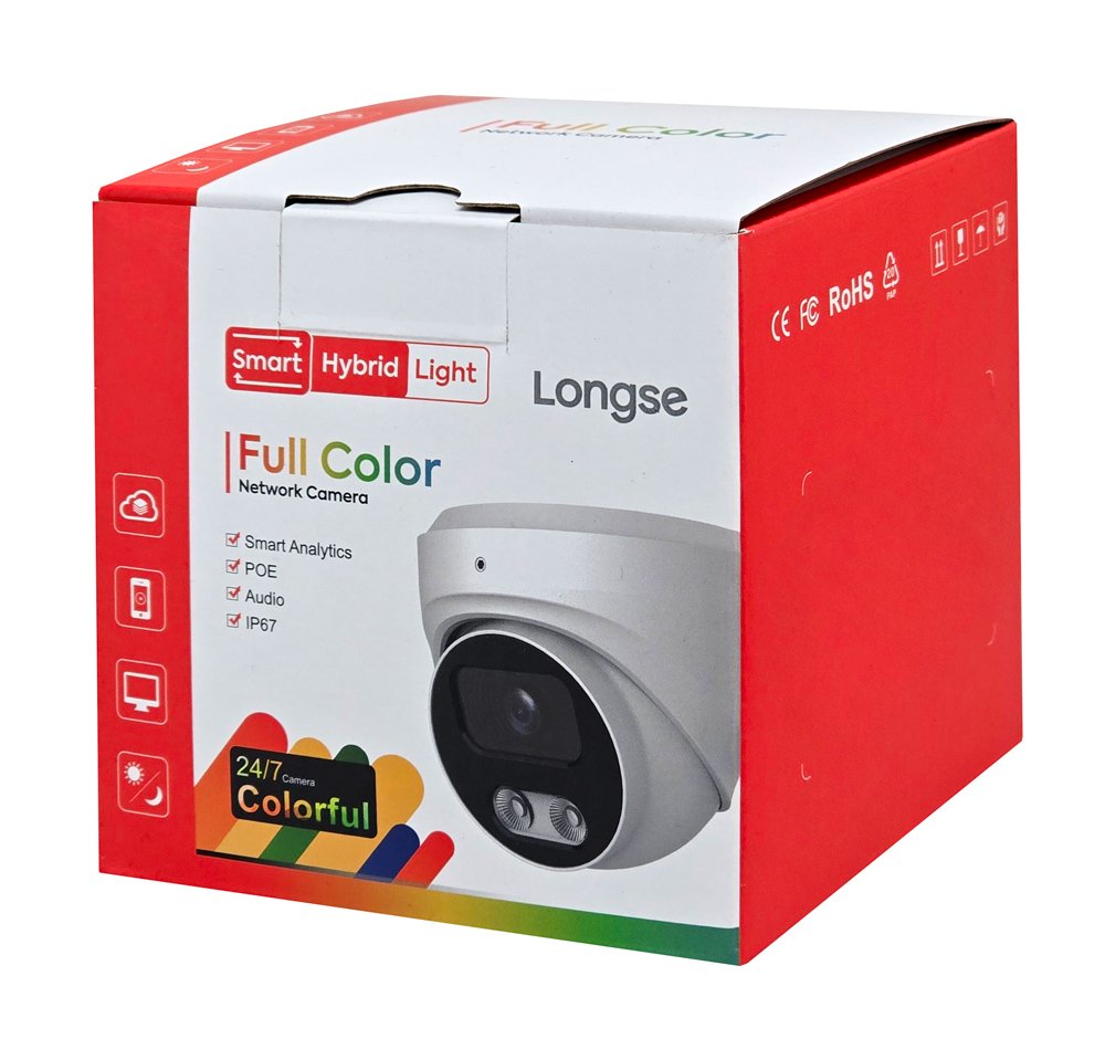 LONGSE IP κάμερα CMSBKL5RC-28PM με μικρόφωνο, 5MP, 2.8mm, αδιάβροχη IP67, PoE - Image 4