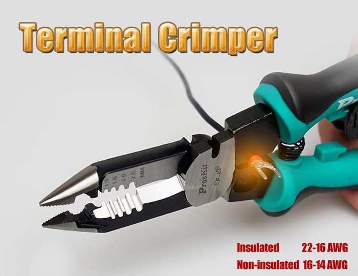 PROSKIT πολυλειτουργική πένσα απογύμνωσης καλωδίων CP-420, 5 σε 1, 225mm - Image 6