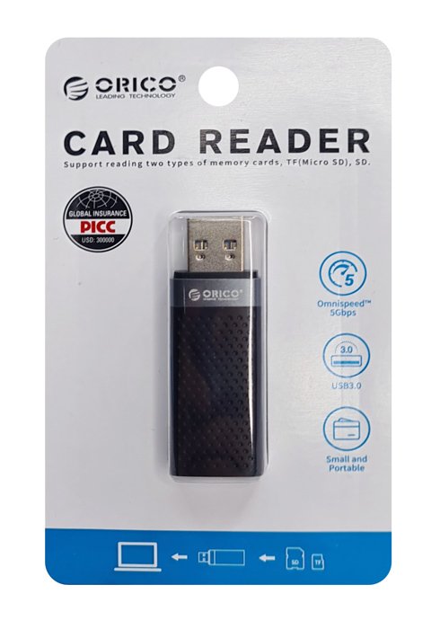 ORICO card reader CS2T-A3 για SD & Micro SD, USB 3.0, μαύρο - Image 4