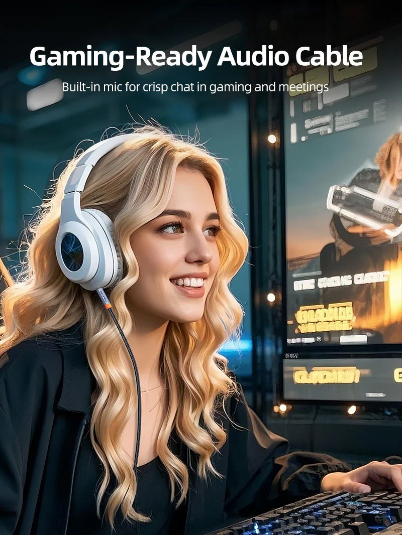 CABLETIME καλώδιο ήχου 3.5mm CT-AM35M, gold plated, 0.5m, μαύρο - Image 3