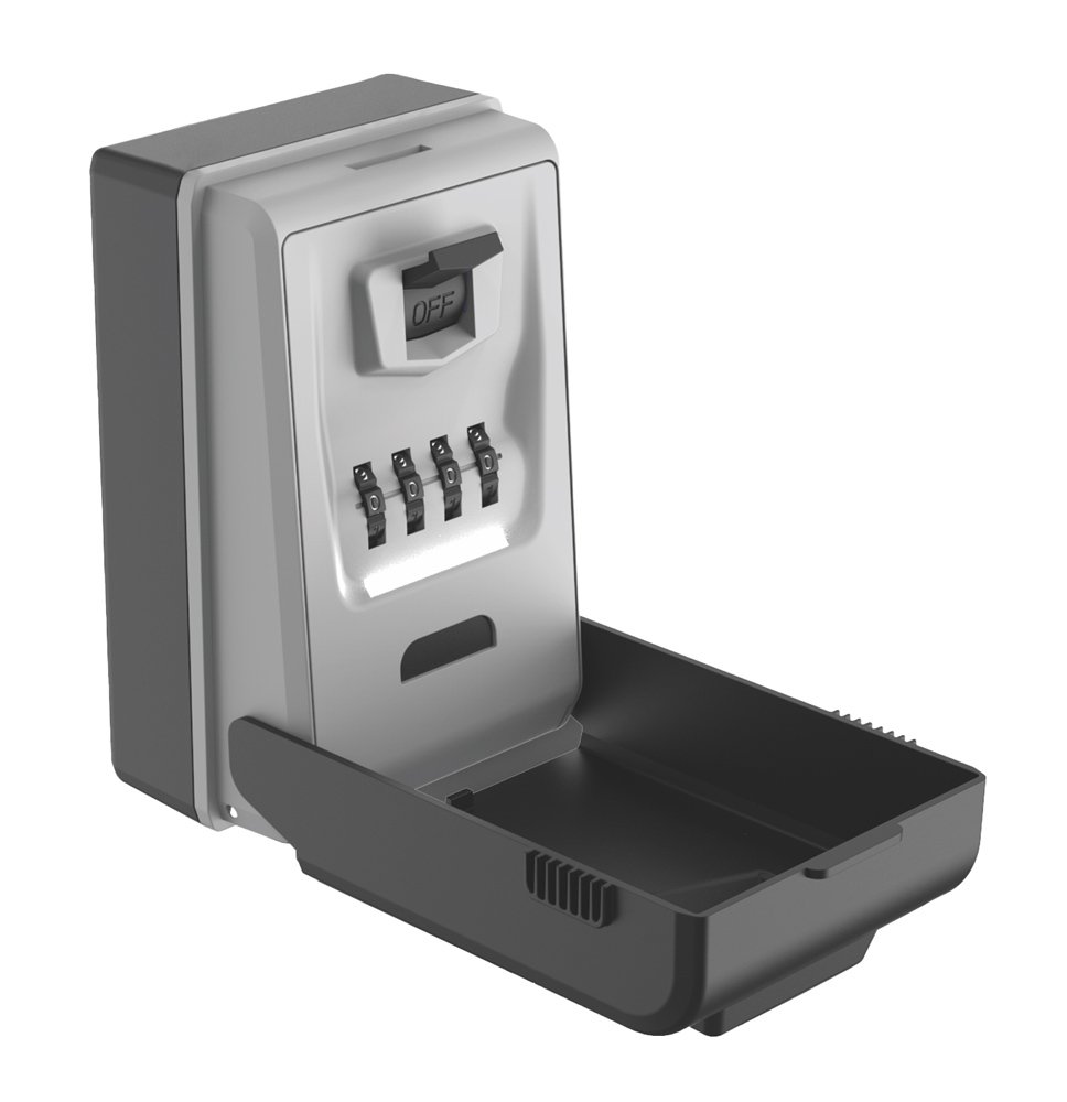 C-TECH κλειδοθήκη τοίχου CTL-0025 με συνδυασμό 4 ψηφίων, LED, 7x8x13cm, 625gr