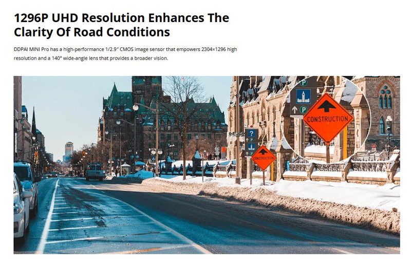 DDPAI smart κάμερα αυτοκινήτου MINI Pro, 1296p, WiFi - Image 4