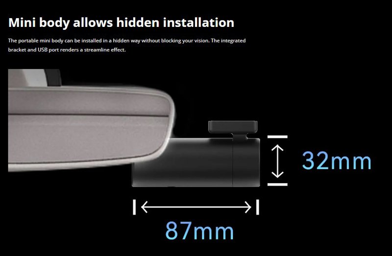 DDPAI smart κάμερα αυτοκινήτου MINI Pro, 1296p, WiFi - Image 7