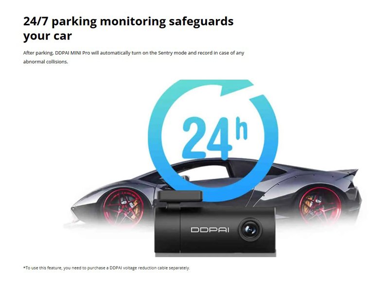 DDPAI smart κάμερα αυτοκινήτου MINI Pro, 1296p, WiFi - Image 10