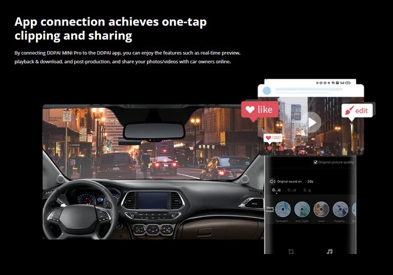 DDPAI smart κάμερα αυτοκινήτου MINI Pro, 1296p, WiFi - Image 11