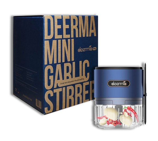 DEERMA πολυκόπτης JS100, επαναφορτιζόμενος , 150ml, 40W, 3 λεπίδες, μπλε - Image 5