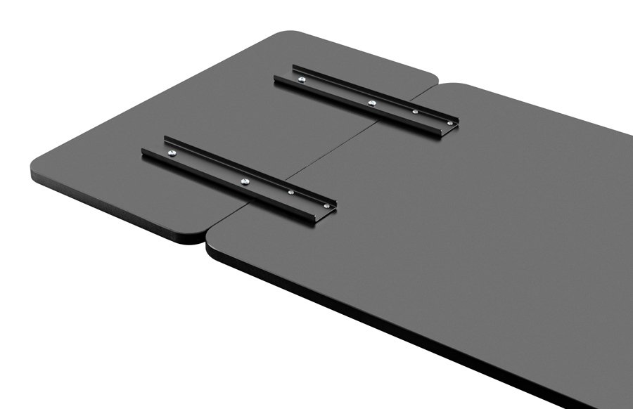 BRATECK ράφι γραφείου DET-4, ξύλινο, 600x409x30mm, 20kg, μαύρο - Image 3