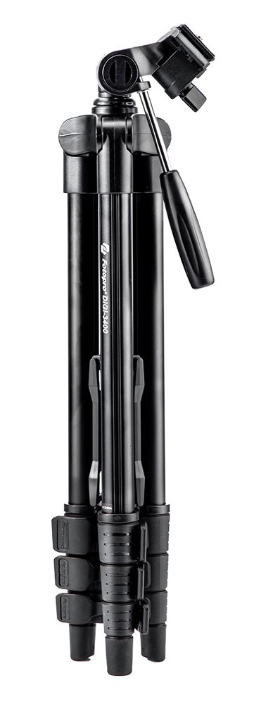 FOTOPRO τρίποδο φωτογράφισης DIGI-3400, πτυσσόμενο έως 121cm, έως 2kg, μαύρο - Image 5