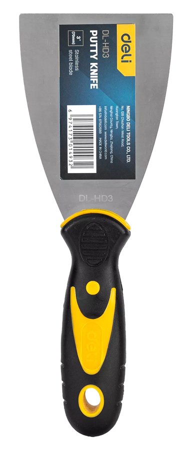 DELI σπάτουλα DL-HD3 με ανοξείδωτη λάμα, 75mm