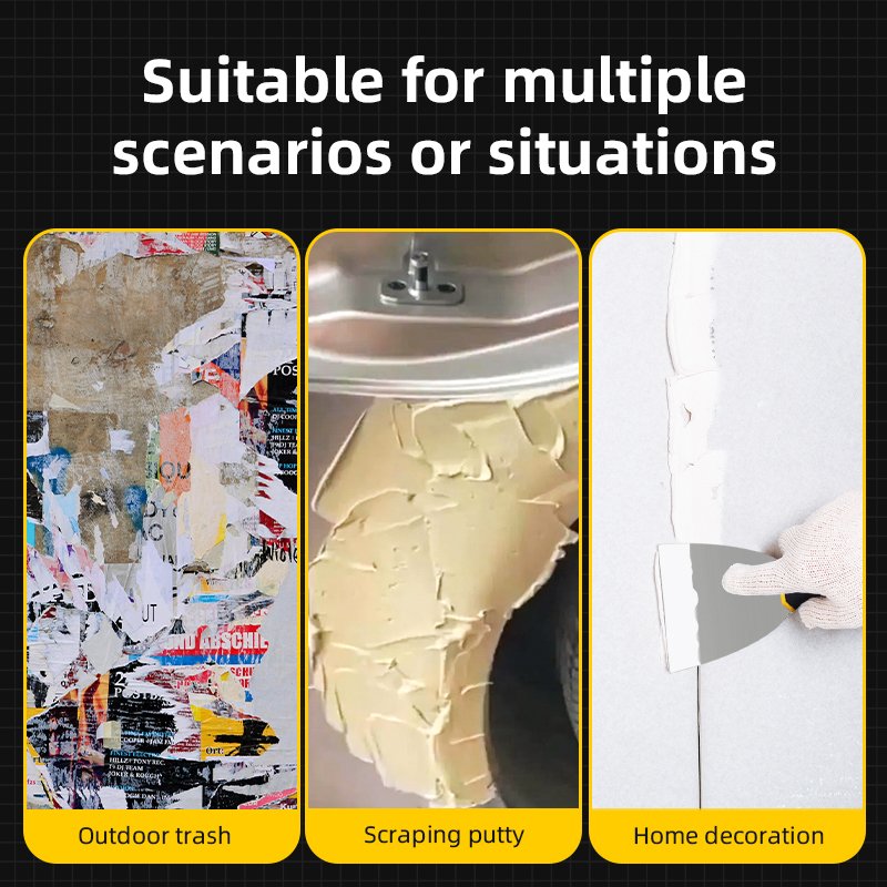 DELI σπάτουλα DL-HD4 με αντιολισθητική λαβή, ανοξείδωτο ατσάλι, 100mm - Image 3