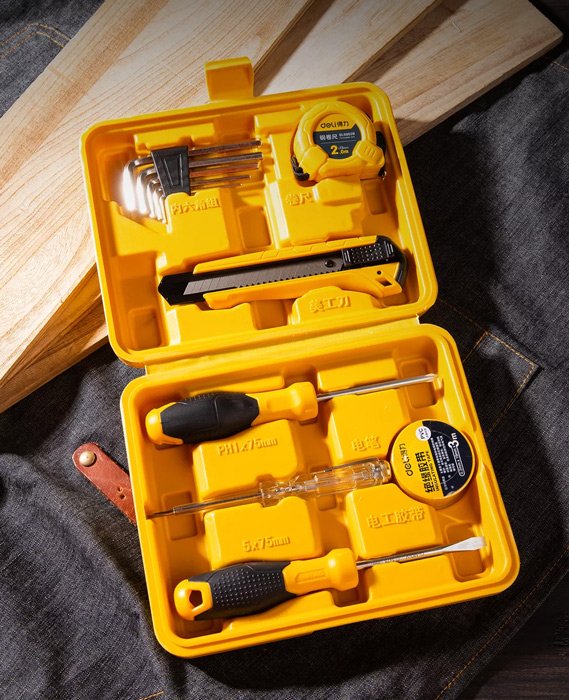 DELI σετ εργαλείων DL1011J, με θήκη, 11τμχ - Image 2