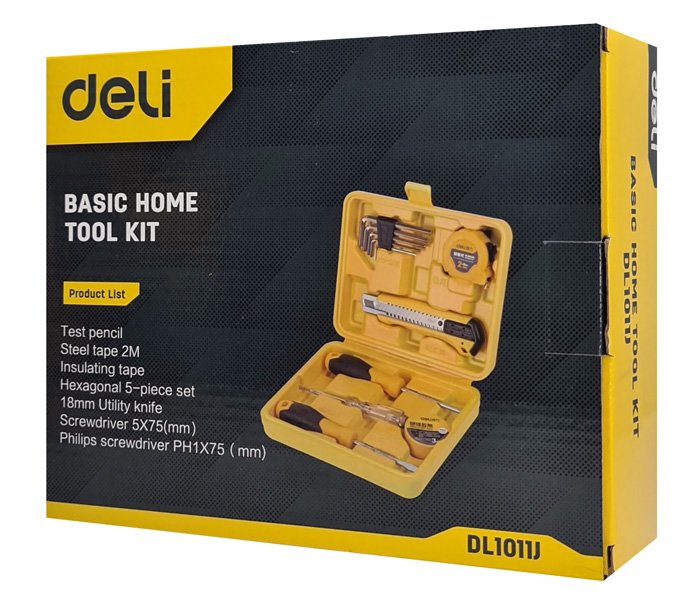 DELI σετ εργαλείων DL1011J, με θήκη, 11τμχ - Image 3