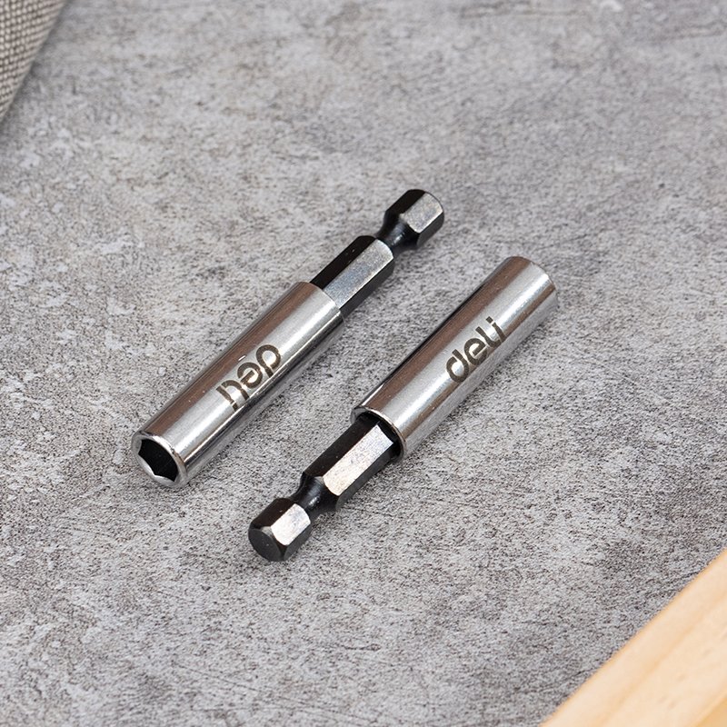 DELI σετ αντάπτορες μύτης κατσαβιδιού DL106002 για δραπανοκατσάβιδο, εξάγωνη υποδοχή, 60mm, 2τμχ - Image 2