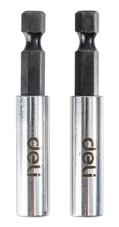 DELI σετ αντάπτορες μύτης κατσαβιδιού DL106002 για δραπανοκατσάβιδο, εξάγωνη υποδοχή, 60mm, 2τμχ