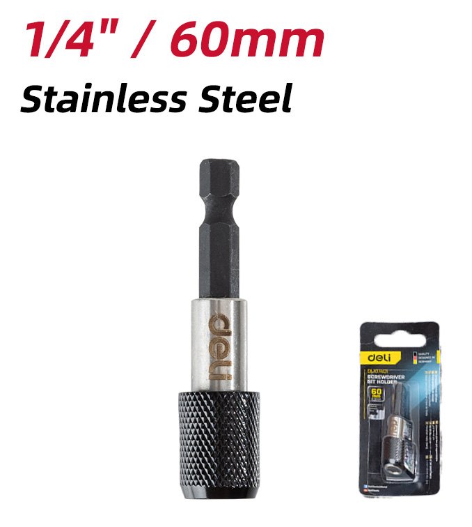 DELI αντάπτορας μύτης κατσαβιδιού DL107401 για δραπανοκατσάβιδο, εξάγωνη υποδοχή, 60mm - Image 3